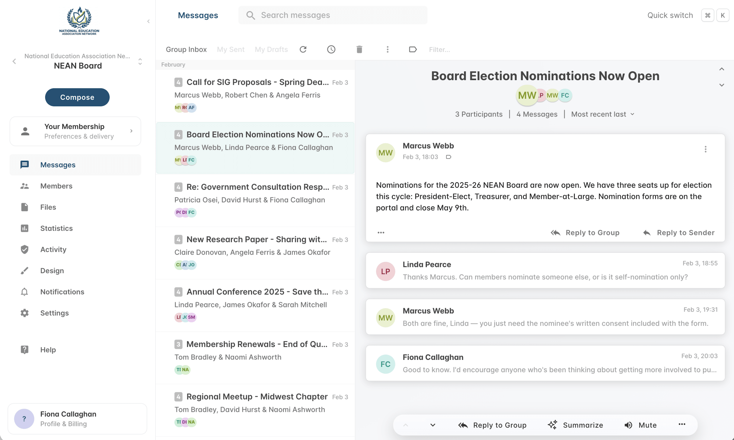Gaggle Mail screenshot